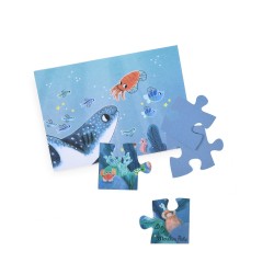 Puzzle lumineux en forme de baleine de 24 pièces à partir de 3 ans -  Les Aventures de Paulie - Moulin Roty