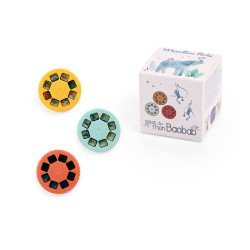 Boîtes de 3 disques pour lampe à histoires - Sous mon Baobab - Moulin Roty