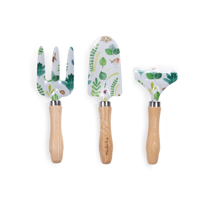 Set d'outils de jardinage pour enfants - Moulin Roty Set d'outils de jardinage pour enfants - Moulin Roty