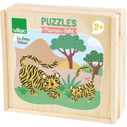 Puzzle aus Holz Maman-Bébé Michelle Carlslund