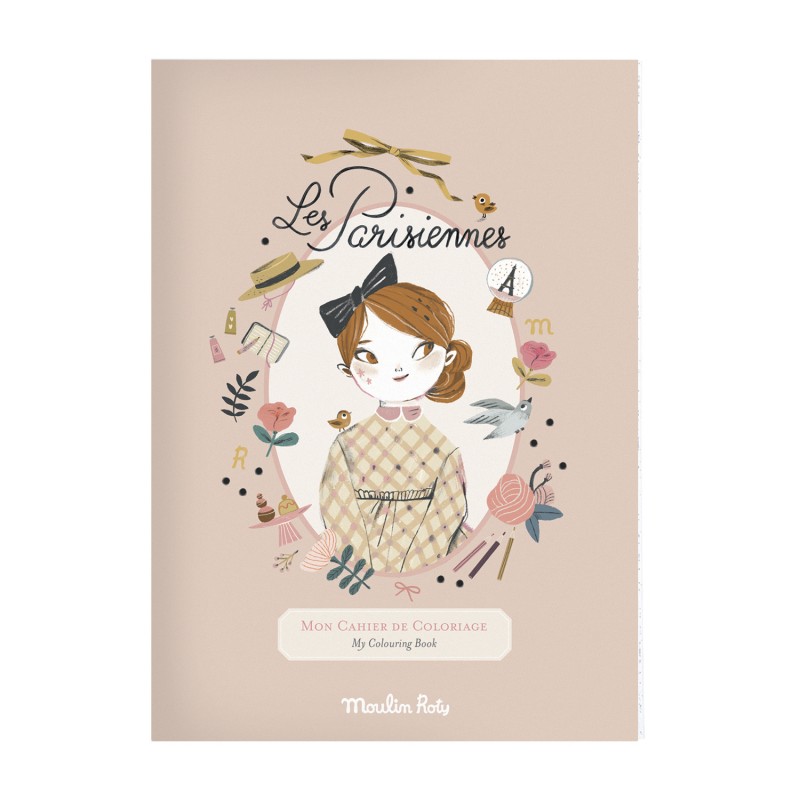 Cahier de coloriage - Pour les enfants à partir de 3 ans - Les Parisiennes - Moulin Roty