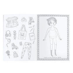 Cahier de coloriage - Pour les enfants à partir de 3 ans - Les Parisiennes - Moulin Roty