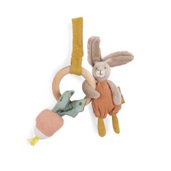 Hochet anneau bois - Trois petits Lapin - Moulin Roty