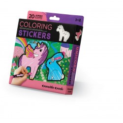 Color Stickers - Autocollants à colorier Licorne - Crocodile Creek