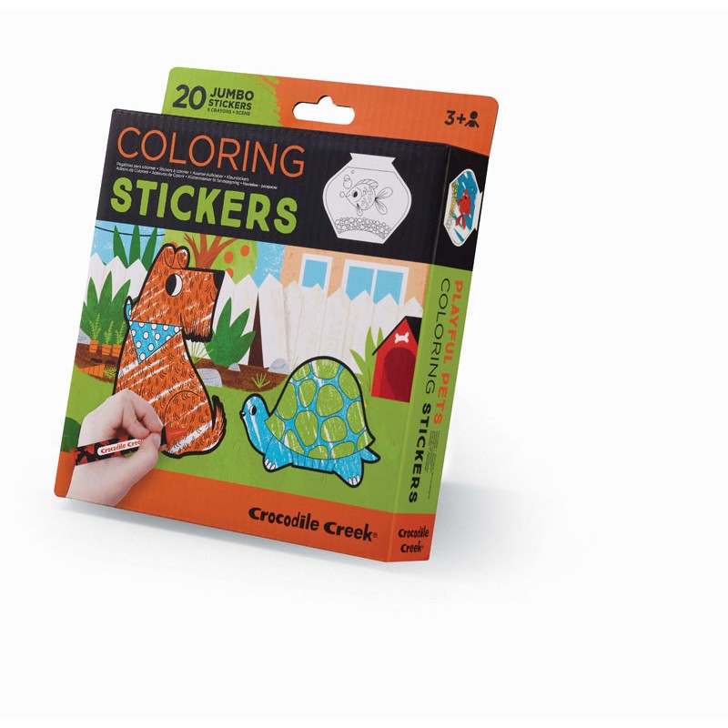 Color Stickers - ausmalstickers Tiere - Crocodile Creek