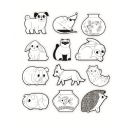 Color Stickers - ausmalstickers Tiere - Crocodile Creek
