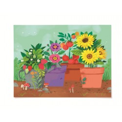 Color Stickers - ausmalstickers Garten - Crocodile Creek