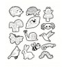 Color Stickers - ausmalstickers Garten - Crocodile Creek