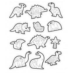 Color Stickers - ausmalstickers Dinosaurier - Crocodile Creek