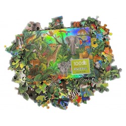 Holografisches Puzzle Dschungel - 100 Teile - Crocodile Creek