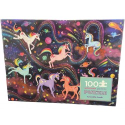 Holografisches Puzzle Einhorn - 100 Teile - Crocodile Creek