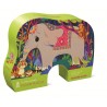 Shaped Puzzle im Dschungel 36 tlg. - Crocodile Creek