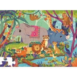 Shaped Puzzle im Dschungel 36 tlg. - Crocodile Creek