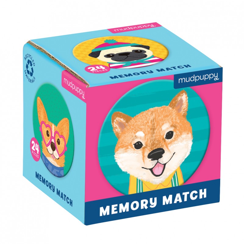 Mini Memory Game Dog Portraits - Hunde Memorie - Mudpuppy