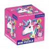 24 PC Shaped Mini Puzzle Unicorn - Mini Puzzle Einhorn - Mudpuppy