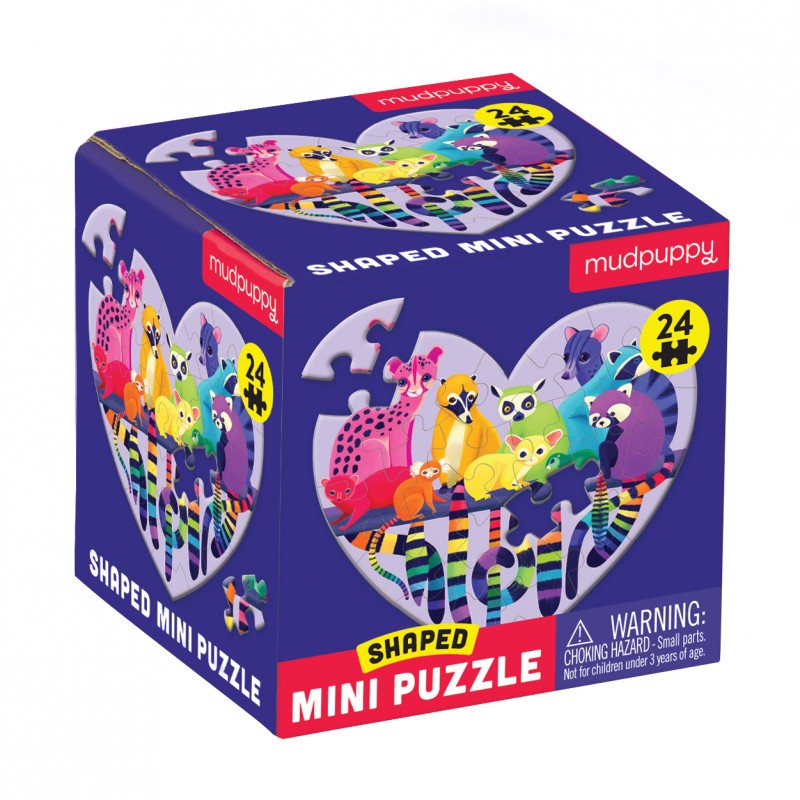 Mudpuppy, 24 PC Shaped Mini Puzzle Love in the Wild