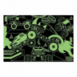 Glow in Dark Puzzle Monster Trucks, Mudpuppy