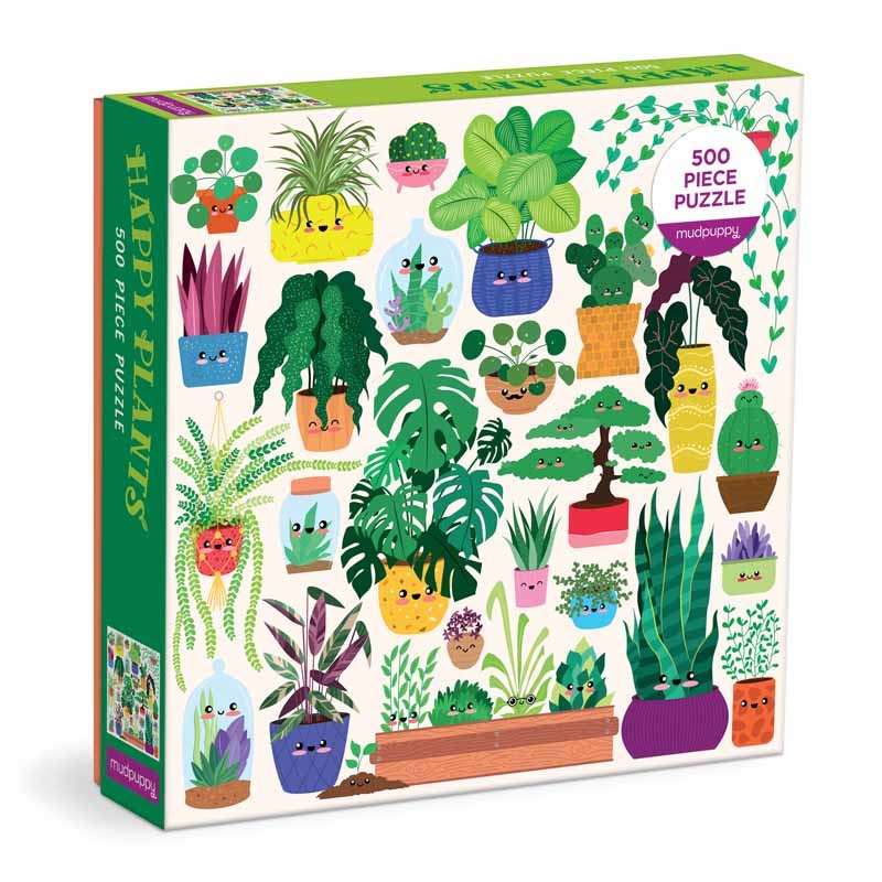 Family Puzzle 500 pcs Kaleido Happy Plants, Mudpuppy