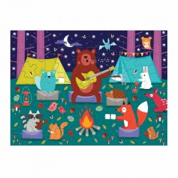 60 pcs Scratch and Sniff Puzzles/Campfire Friends, Mudpuppy