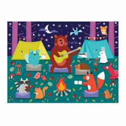 60 pcs Scratch and Sniff Puzzles/Campfire Friends, Mudpuppy