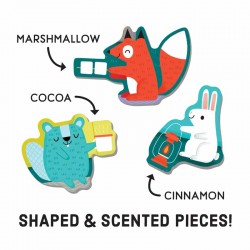 60 pcs Scratch and Sniff Puzzles/Campfire Friends, Mudpuppy