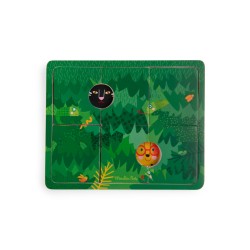 3 Level Puzzle mit Zebra, Panther & Leopard für Kinder ab