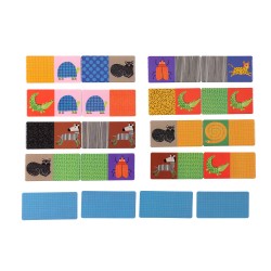 Domino Spiel mit Motiven für Kids ab 2 Jahren - Moulin Roty - Les Toupitis