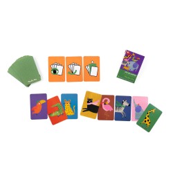 Jeu de cartes quatuor en carton dès 4 ans - Moulin Roty - Les Toupitis