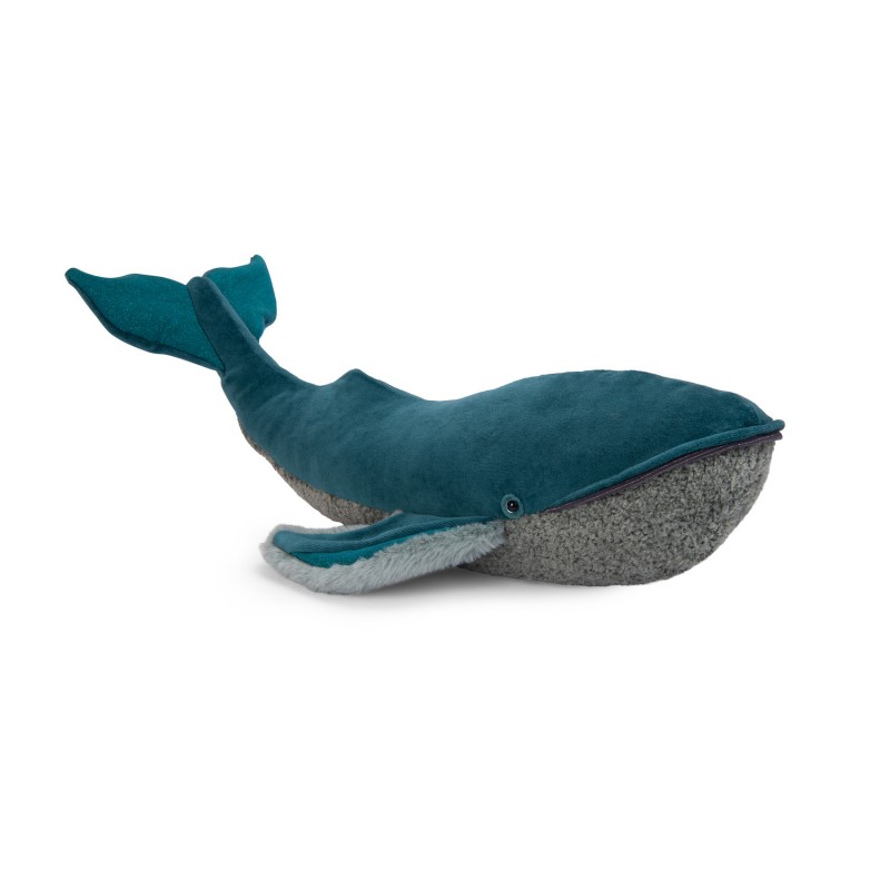 Grande baleine à bosse en peluche - Tout autour du monde - Moulin Roty Grande baleine à bosse en peluche - Tout autour du monde - Moulin Roty