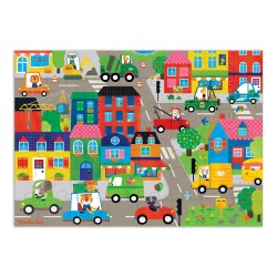 Puzzle Stadt - 48 Teile - ab 4 Jahren - Les Popipop  - Moulin Roty