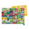 Puzzle En ville - Les Popipop - à partir de 4 ans - 48 pièces - Moulin Roty