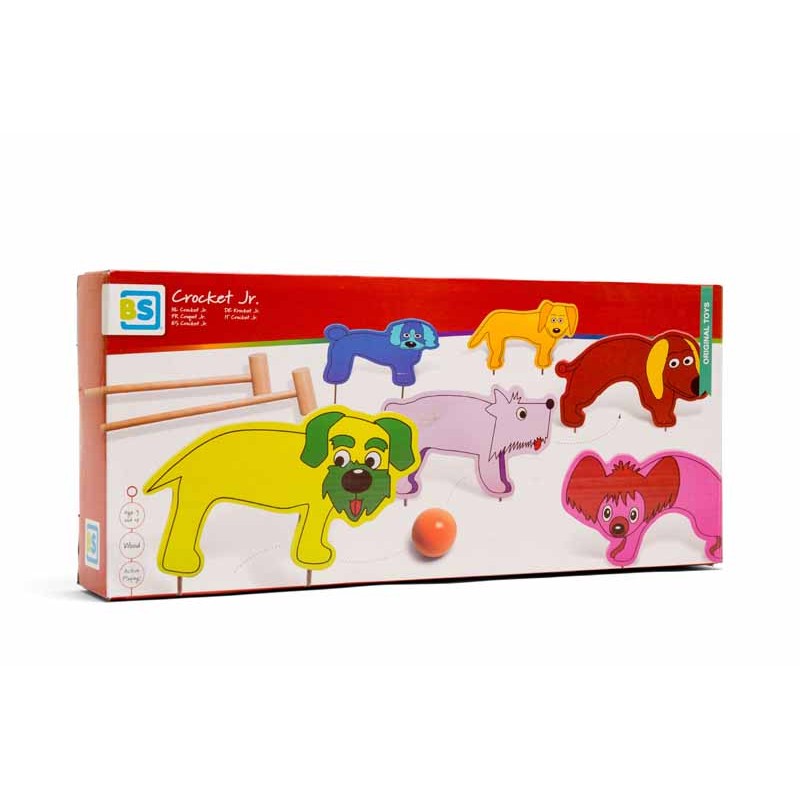 Crocket Spiel für Kinder aus Holz mit Hunden - BS Toys - Crocket Jr. - Dogs