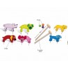 Jeu de croquet pour enfants chien en bois  - BS Toys Crocket Jr. - Dogs