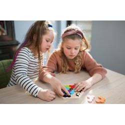 Bienenstock Puzzle aus Holz für Kinder ab 8 Jahren - BS Toys Puzzzle Beezzz