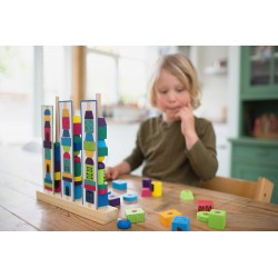 Tours d'empilage Jeu en bois dès 4 ans - BS Toys