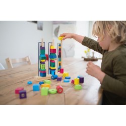 Tours d'empilage Jeu en bois dès 4 ans - BS Toys