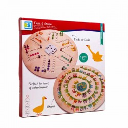 Le jeu de l'oie & tic-tac en bois - BS Toys