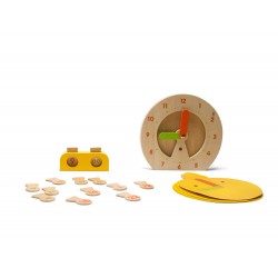 Horloge éducative en bois pour enfants - BS Toys - Clock