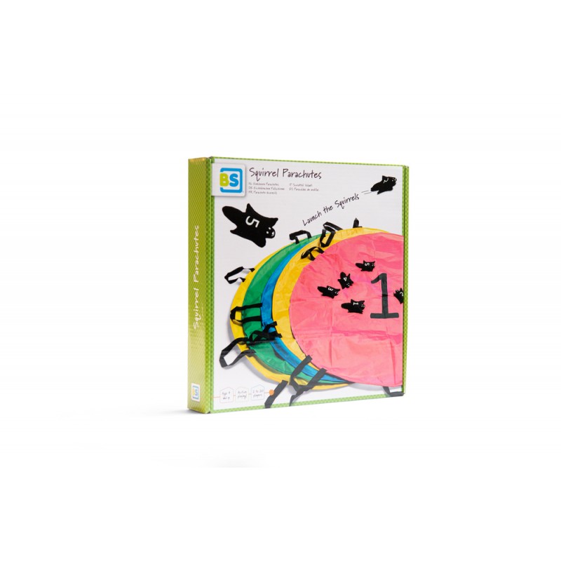 Jeu de lancer de parachute écureuil pour enfants à partir de 8 ans - BS Toys - Squirl Parachutes