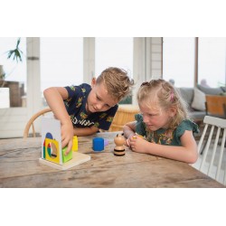 Jeu de puzzle Panda en bois - puzzles et constructions pour les enfants à partir de 6 ans - BS Toys