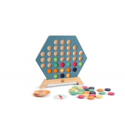 Jeu trois gagne presque comme 4 gagne en bois - Tic Tac Toe - BS Toys - 3 Dots