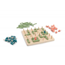 Jeu de Points et boîtes -  en bois a partir de 6 ans - BS Toys