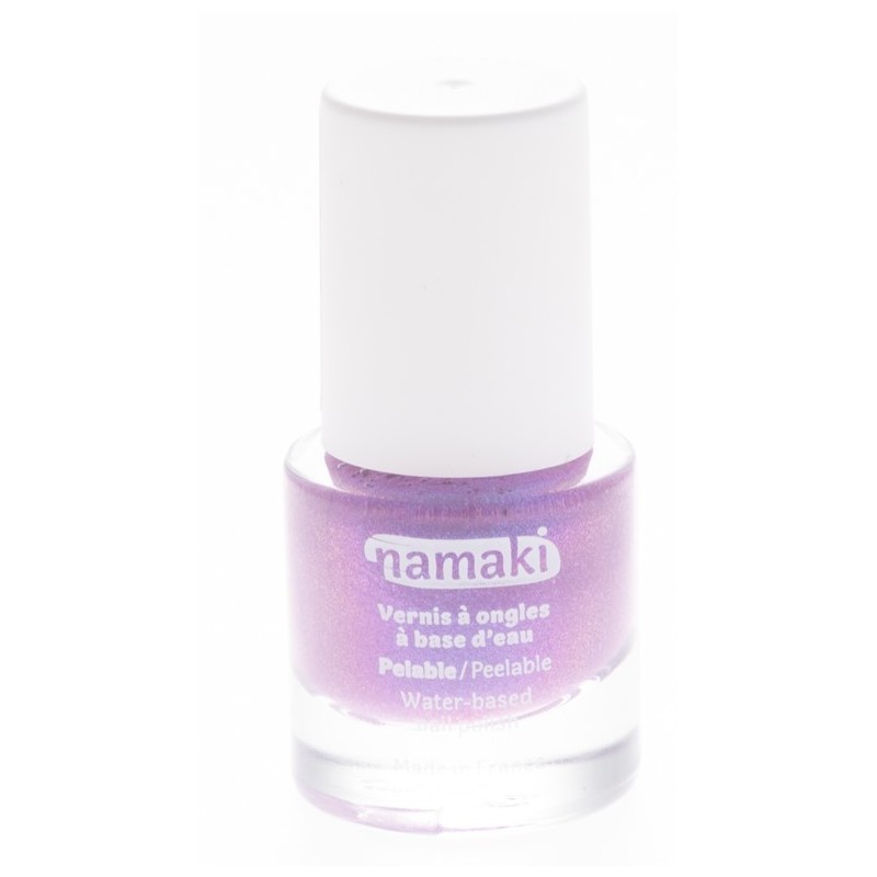 Namaki,Peelable Nail Polishes water-based Violet glitter