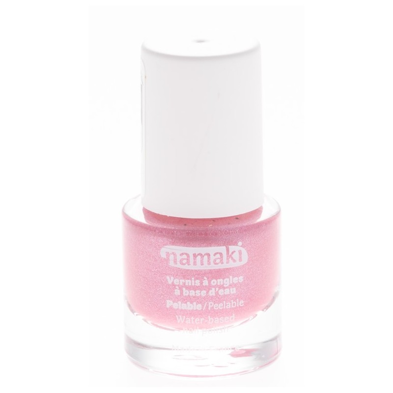 Namaki - veganer Kindernagellack auf Wasserbasis - Pink glitter