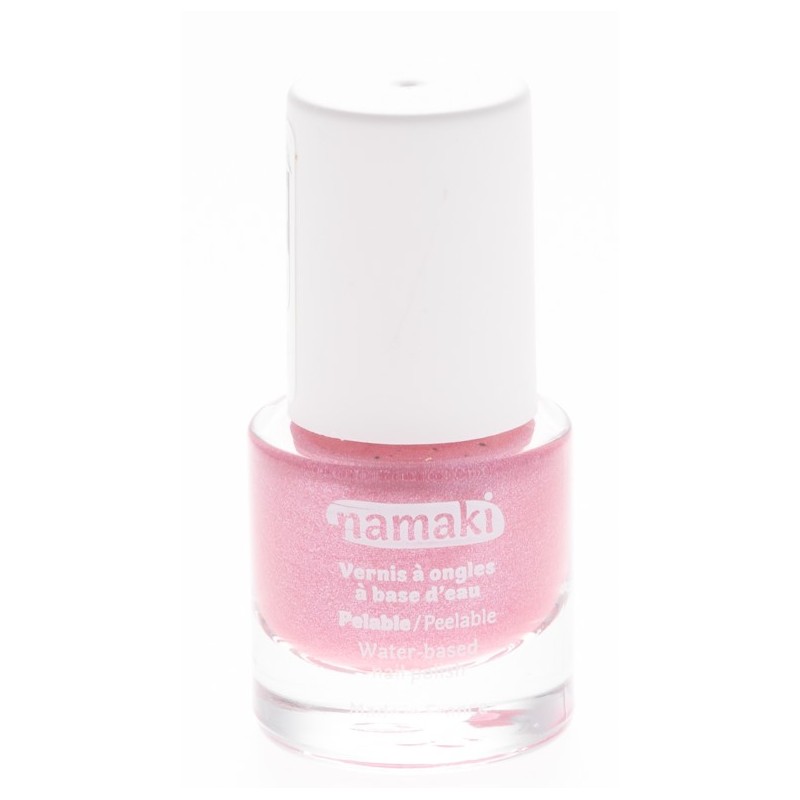 Namaki,Peelable Nail Polishes water-based Pink glitter