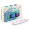 Namaki,Kit 3 Peelable Nail Polishes - Aurora Borealis