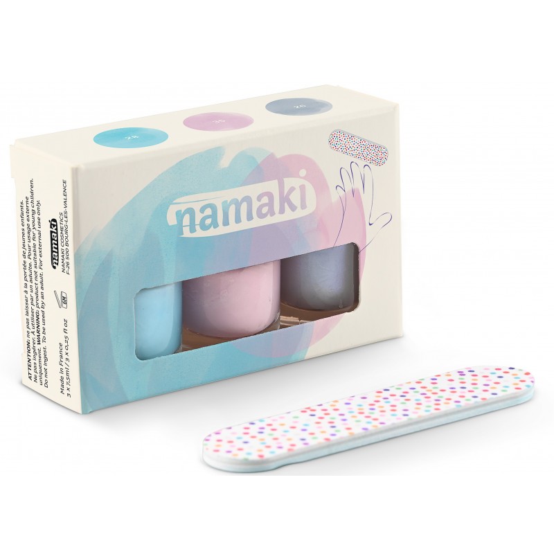 Namaki,Kit 3 Peelable Nail Polishes - Frozen Sweets