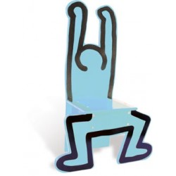 Chaise Keith Haring bleu - Chaise design pour enfants - Vilac