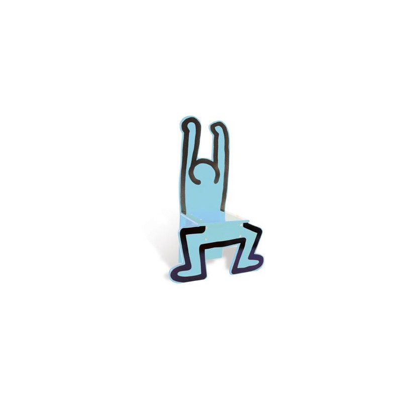 Chaise Keith Haring bleu - Chaise design pour enfants - Vilac
