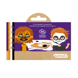Namaki,Pumpkin & Skeleton Face Painting Kit - 3 colors